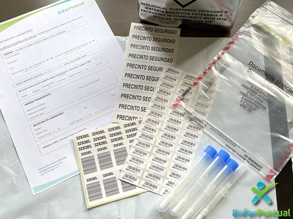 Cadena de Custodia para test de drogas por medio de saliva a laboratorio.